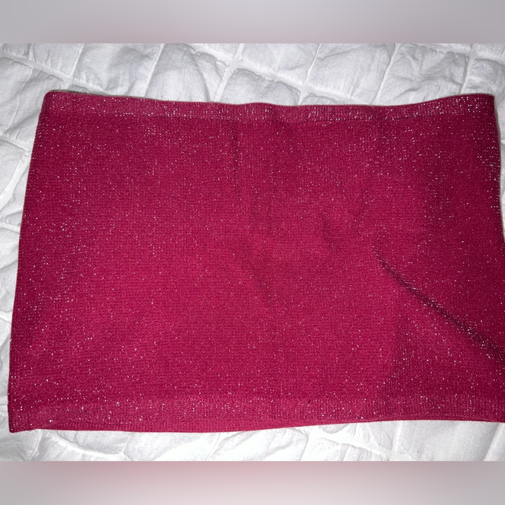 Pink sparkly crop top (boob tube)